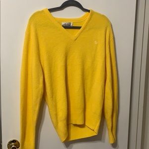 Yellow Christian Dior Embroidered Logo Sweater